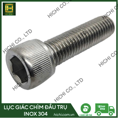 Bu Lông Lục Giác Chìm Đầu Trụ Inox 304 DIN912 M12